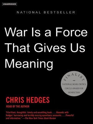 cover image of War Is a Force That Gives Us Meaning
